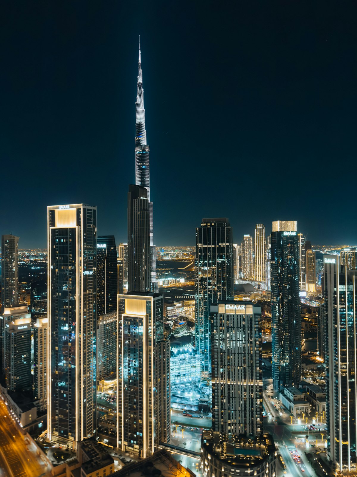 Modern towers in the United Arab Emirates